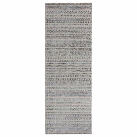 UNITED WEAVERS OF AMERICA Cascades Yamsay Grey Runner Rug, 2 ft. 7 in. x 7 ft. 2 in. 2601 10772 28E